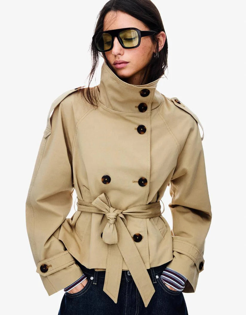 NOVA™ |CROPPED TRENCH COAT