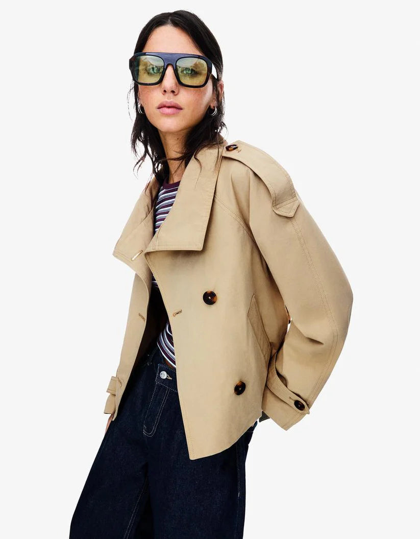 NOVA™ |CROPPED TRENCH COAT